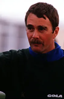 Nigel Mansell Motor Racing Formula One Driver taking part in the Television Programme Its Nigel Mansell Motor Racing Formula One Driver taking part in the Television Programme Its