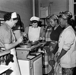 Nigerian women seen here during a visit to the School of Housecraft, in Manchester Nigerian women seen here during a visit to the School of Housecraft, in Manchester
