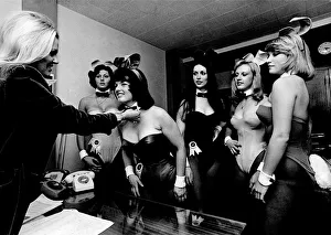 Night club Bunny Girls. August 1974 P018485 Night club Bunny Girls. August 1974 P018485