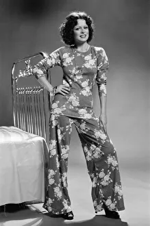 Nightwear Fashion Feature, Kathy McKinnon, Model wearing Stretch Polyester and cotton set Nightwear Fashion Feature, Kathy McKinnon, Model wearing Stretch Polyester and cotton set
