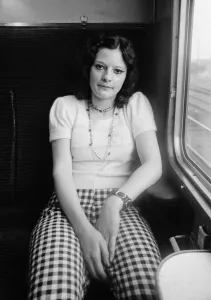 Nineteen year old Yvonne Pitch on her way to watch her team Tottenham Hostpur in action Nineteen year old Yvonne Pitch on her way to watch her team Tottenham Hostpur in action