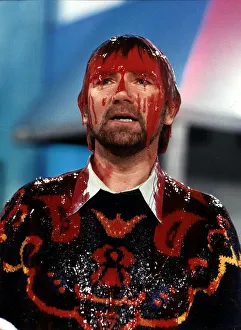 Noel Edmonds TV Presenter is slimed as part of the resolution of his roadshow Noel Edmonds TV Presenter is slimed as part of the resolution of his roadshow