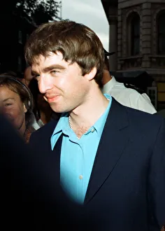 Noel Gallagher (and his girlfriend Meg Matthews - cropped out of shot in this frame Noel Gallagher (and his girlfriend Meg Matthews - cropped out of shot in this frame