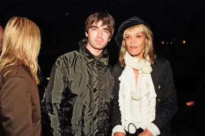Noel Gallagher and Anita Pallenberg at the launch of The Rolling Stones video " Noel Gallagher and Anita Pallenberg at the launch of The Rolling Stones video "