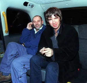 Noel Gallagher and Keith Allen in Glasgow October 1998 Noel Gallagher and Keith Allen in Glasgow October 1998