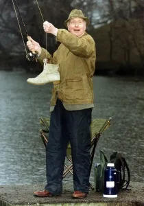 Norman Lumsden Actor does a bit of fishing Norman Lumsden Actor does a bit of fishing