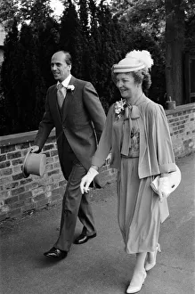 Norman Tebbit and his wife Margaret at the wedding of their son John to teacher Penny Norman Tebbit and his wife Margaret at the wedding of their son John to teacher Penny