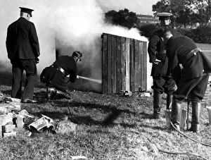 Northumberland Colleries Fire and Rescue Brigade give a pre Second World War Northumberland Colleries Fire and Rescue Brigade give a pre Second World War