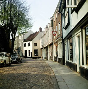 Norwich East Anglia England General Views - Street Scene Elm Hill cobble street Norwich East Anglia England General Views - Street Scene Elm Hill cobble street