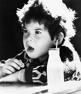 Nursery Child, Dan Jacobs with a bottle of milk, September 1978 Nursery Child, Dan Jacobs with a bottle of milk, September 1978