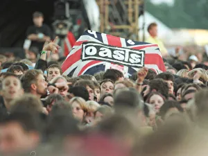 Oasis Fans at the Oasis concert at Knebworth Oasis Fans at the Oasis concert at Knebworth
