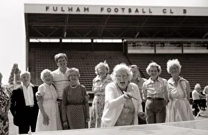 Old People at fulham football club's ground. 23rd July 1985 Old People at fulham football club's ground. 23rd July 1985