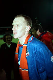 Oldham 3 v. Arsenal 1. Andy Ritchie after the game. 22nd November 1989 Oldham 3 v. Arsenal 1. Andy Ritchie after the game. 22nd November 1989