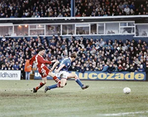 Oldham Athletic 0 v Liverpool 3. Premier League match at Boundary Park, Oldham Oldham Athletic 0 v Liverpool 3. Premier League match at Boundary Park, Oldham