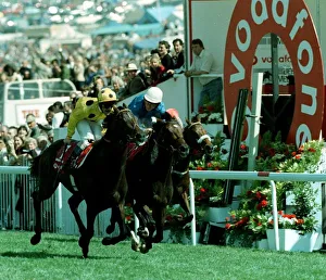 Olivier Peslier Jockey on High Rise Racehorse wins the Derby by a head from John Reed Olivier Peslier Jockey on High Rise Racehorse wins the Derby by a head from John Reed