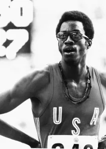 Olympic Games 1976 Athlete Edwin Moses of USA winner of the 400m Dbase MSI Olympic Games 1976 Athlete Edwin Moses of USA winner of the 400m Dbase MSI