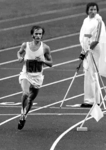 Olympic Games 1976 The winner of the Marathon Waldemar Cierpinski of East Germany Olympic Games 1976 The winner of the Marathon Waldemar Cierpinski of East Germany