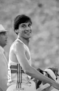 Olympic Games 1984 LA Sebastain Coe Athlete -Long Distance Runner - after Olympic Games 1984 LA Sebastain Coe Athlete -Long Distance Runner - after
