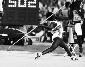 Olympic Games 1984 Tessa Sanderson win the Gold Medal Olympic Games 1984 Tessa Sanderson win the Gold Medal