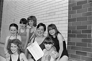 Organiser Mrs Patricia Bromley with some of the children who took part in a sponsored Organiser Mrs Patricia Bromley with some of the children who took part in a sponsored