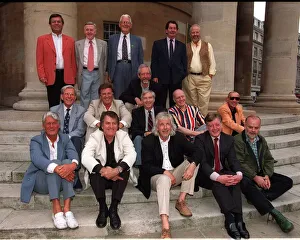 The original 1967 line up of Radio One Djs 1997 at the All Souls Church next to The original 1967 line up of Radio One Djs 1997 at the All Souls Church next to