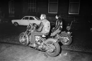 Two of the original San Francisco Hell's Angels in London Two of the original San Francisco Hell's Angels in London