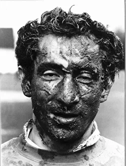 Ossie Ardiles football player covered in mud. March 1982 Ossie Ardiles football player covered in mud. March 1982