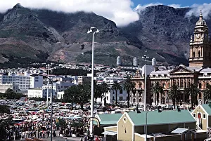 Overlooking Grand Parade market in central Capetown Overlooking Grand Parade market in central Capetown