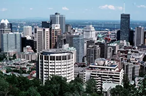 Overlooking Montreal skyline from Mount Royal Overlooking Montreal skyline from Mount Royal