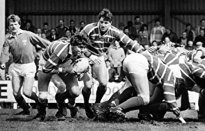 Owain Williams, Bridgend Rugby Union Player, breaks from a scrum against Pontypridd Owain Williams, Bridgend Rugby Union Player, breaks from a scrum against Pontypridd