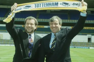 Owner of Tottenham Hostpur football club Alan Sugar (left Owner of Tottenham Hostpur football club Alan Sugar (left