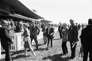 Owners and special guests leave the course before the start of the 1971 Andy Capp Owners and special guests leave the course before the start of the 1971 Andy Capp