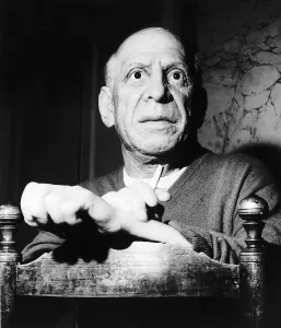 Pablo Picasso Painter The new statue of Pablo Picasso at Madam Tussaud. 1973 Pablo Picasso Painter The new statue of Pablo Picasso at Madam Tussaud. 1973