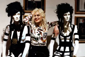 Pam Hogg designer dresses display Kelvingrove Art Gallery Glasgow Circa 1990 Pam Hogg designer dresses display Kelvingrove Art Gallery Glasgow Circa 1990