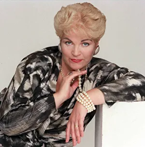 Pam St Clement actress from TV programme Eastenders, February 1988 Pam St Clement actress from TV programme Eastenders, February 1988