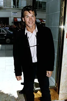 Patrick Swayze actor arrives for lunch at Planet Hollywood restaurant in London May 1993 Patrick Swayze actor arrives for lunch at Planet Hollywood restaurant in London May 1993