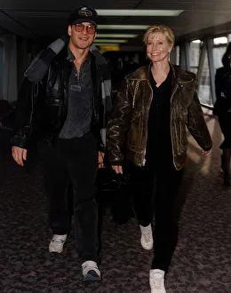 Patrick Swayze actor with wife actress dancer Lisa Niemi January 1992 Patrick Swayze actor with wife actress dancer Lisa Niemi January 1992