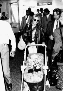 Patsy Kensit Actress and her son james at heathrow airport Patsy Kensit Actress and her son james at heathrow airport