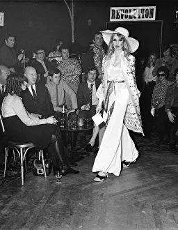 Patti Boyd models at Quorum fashion show held at Revolution club in Mayfair London Patti Boyd models at Quorum fashion show held at Revolution club in Mayfair London