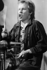 Paul Cook drummer pop group punk The Sex Pistols 1977 Paul Cook drummer pop group punk The Sex Pistols 1977