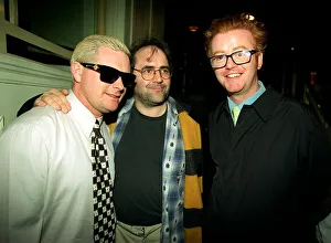 Paul Gascoigne attends award ceremony with Danny Baker and Chris Evans where he was to Paul Gascoigne attends award ceremony with Danny Baker and Chris Evans where he was to