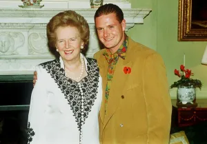 Paul Gascoigne with Margaret Thatcher at number October 1990 Paul Gascoigne with Margaret Thatcher at number October 1990