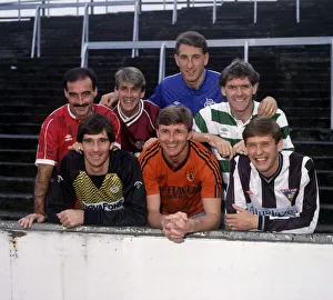 Paul Hegarty with other Premier club captains October 1987 Paul Hegarty with other Premier club captains October 1987