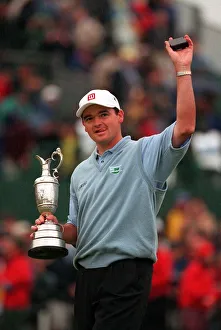 Paul Lawrie golfer with his trophy July 1999 at the British Open Golf Championships Paul Lawrie golfer with his trophy July 1999 at the British Open Golf Championships