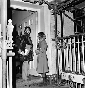 Paul and Linda McCartney leaving the Apple Studios, Saville Row Paul and Linda McCartney leaving the Apple Studios, Saville Row