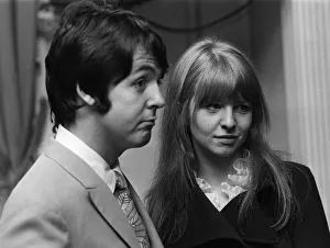 Paul McCartney amd his girlfriend Jane Asher at a launch party to celebrate the the Apple Paul McCartney amd his girlfriend Jane Asher at a launch party to celebrate the the Apple