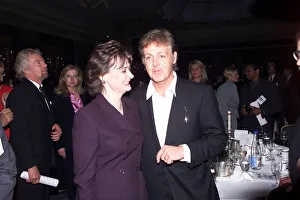 Paul McCartney and Cherie Blair May 1999 at the Mirror Pride of Britain Awards 1999 Paul McCartney and Cherie Blair May 1999 at the Mirror Pride of Britain Awards 1999