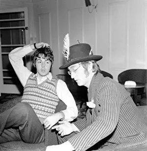 Paul McCartney and John Lennon during the making of Beatles film the ' Paul McCartney and John Lennon during the making of Beatles film the '