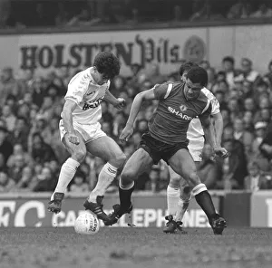 Paul McGrath during the Manchester United vs Tottenham Hotspur League Division One match Paul McGrath during the Manchester United vs Tottenham Hotspur League Division One match