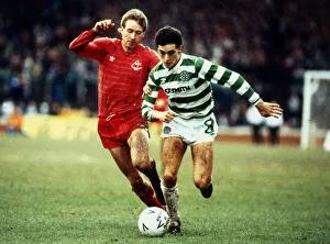 Paul McStay goes past Neil Simpson January 1986 Paul McStay goes past Neil Simpson January 1986